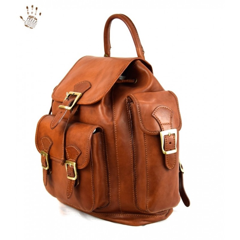 Leather Backpack "Sovana"