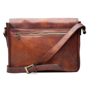 Leather shoulder bag "Fivizzano"