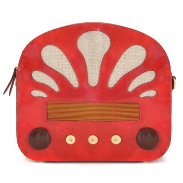 Leather Lady bag "Radio Days"