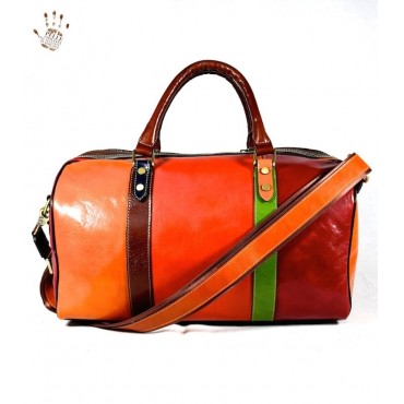 Leather Travel bag "Ginestra MC"