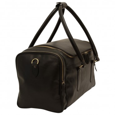 Leather travel bag "Arno" BL