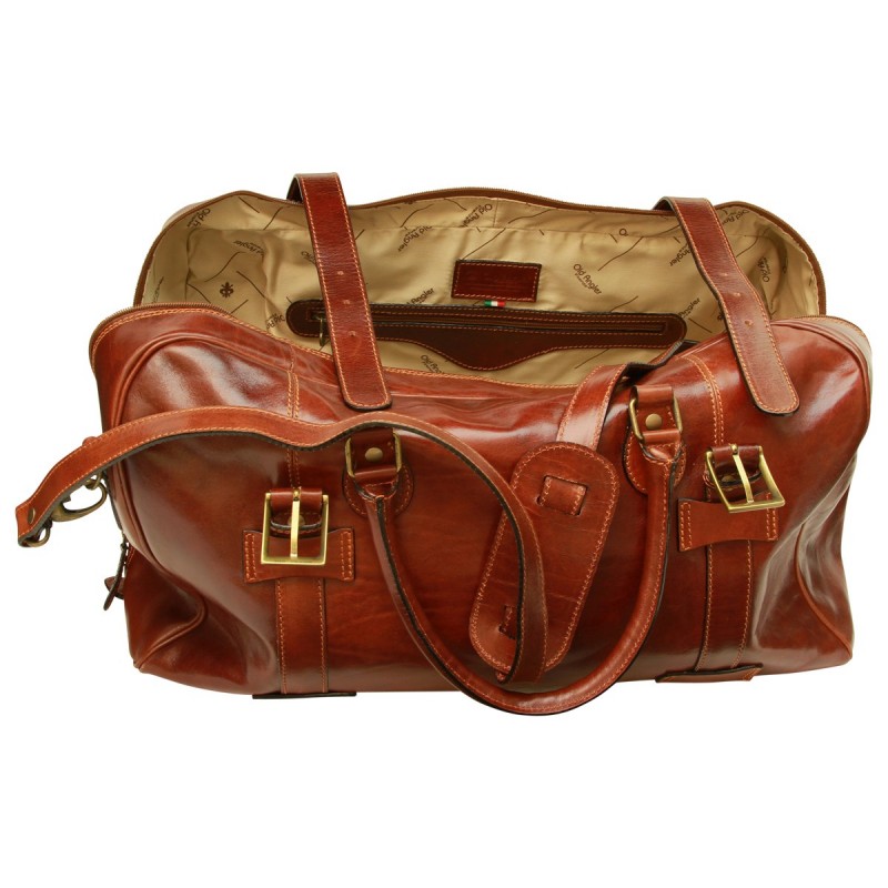 Leather travel bag "Gostyń"