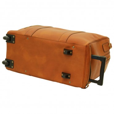Soft Calfskin Leather Duffel Bag "Kalisz" C