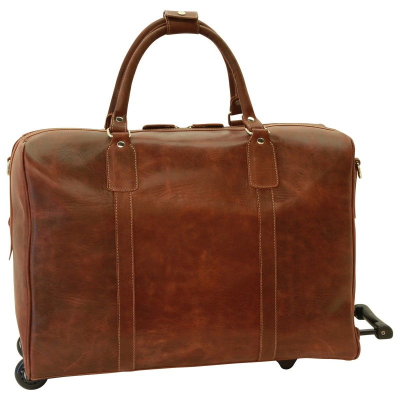 Soft Calfskin Leather Duffel Bag "Tarnów"