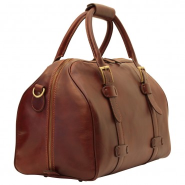 Leather duffel bag "Kościan" B