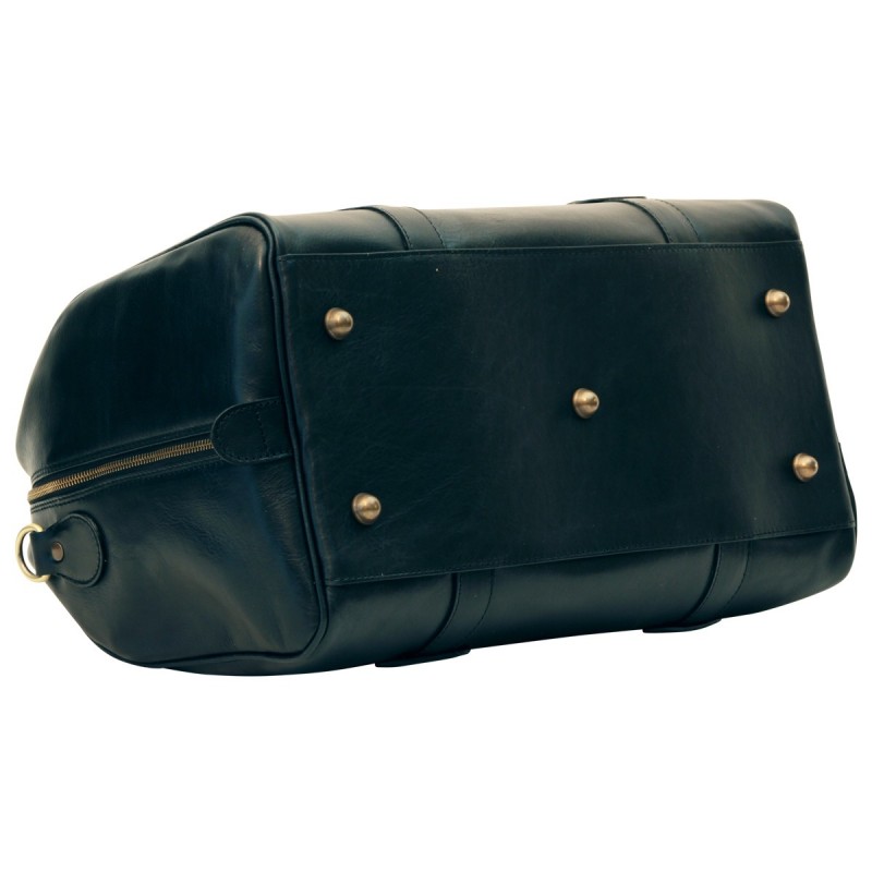 Leather duffel bag "Kościan" BL