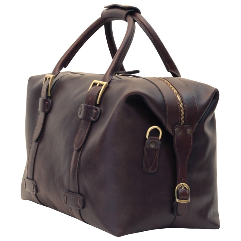 Leather duffel bag "Oborniki" C