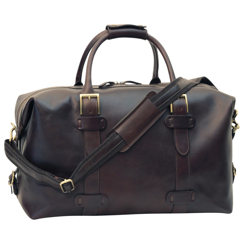 Leather duffel bag "Oborniki" C