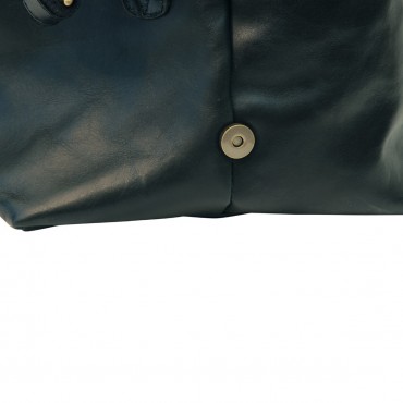 Leather duffel bag "Oborniki" BL