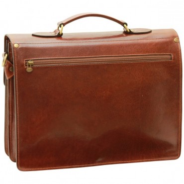Leather Woman Briefcase "Stęszew"