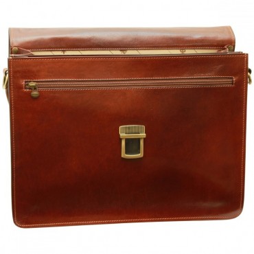 Leather Woman Briefcase "Stęszew"
