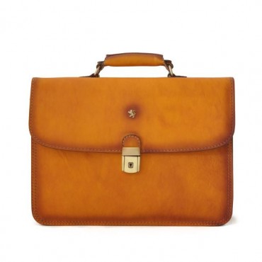 Leather Briefcase "Cerreto...