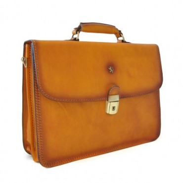 Leather Briefcase "Cerreto Guidi"