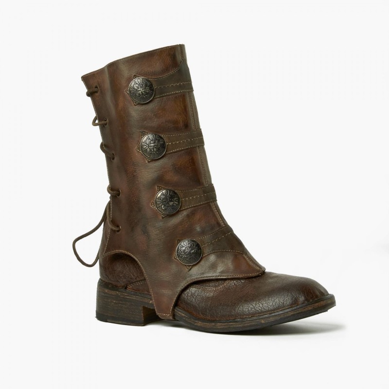 Leather spats "Ghette Bottoni" BC