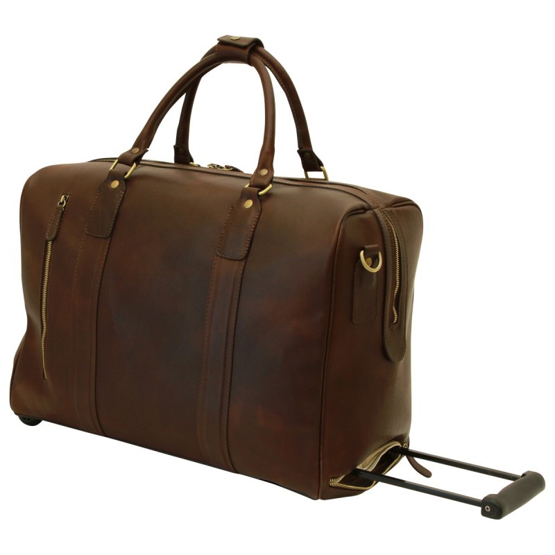 Soft Calfskin Leather Duffel Bag "Kalisz" DB