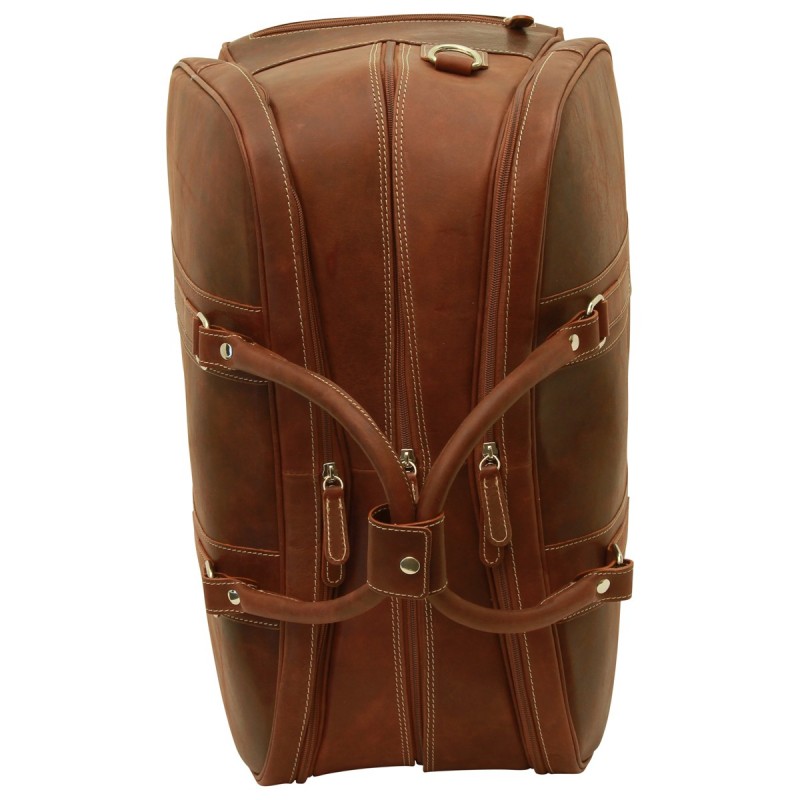Soft Calfskin Leather Duffel Bag "Płock"
