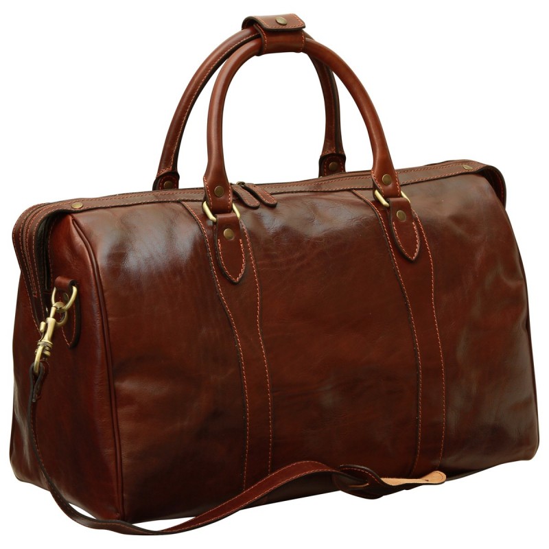 Leather travel bag "Bydgoszcz"