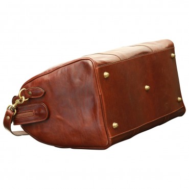 Leather travel bag "Bydgoszcz"