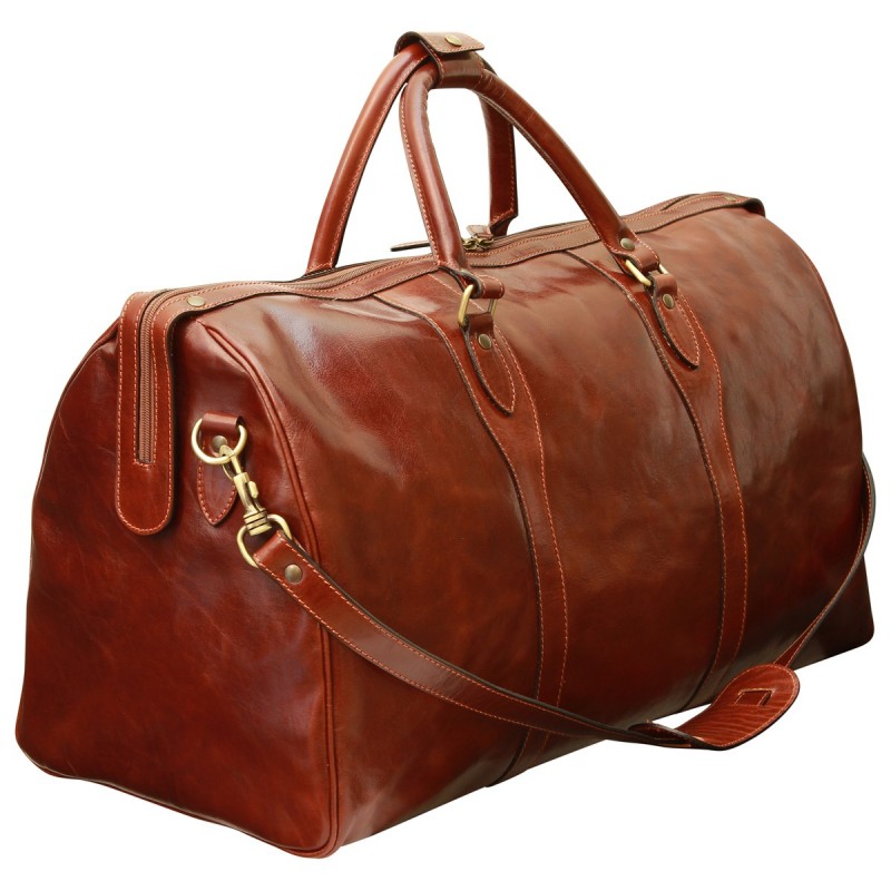 Leather travel bag "Legnica"