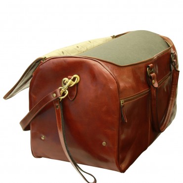 Leather duffel bag "Koszalin"
