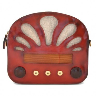 Leather Lady bag "Radio Days" S436