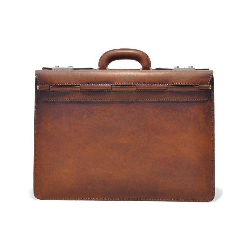 Work Bag Italian vegetable-tanned Leather. "Lorenzo il Magnifico" B388