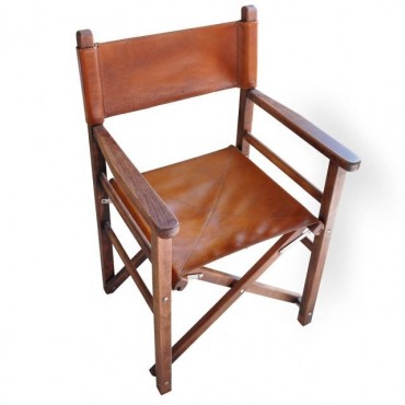 Krzesło Reżyserskie skórzany "Regista"