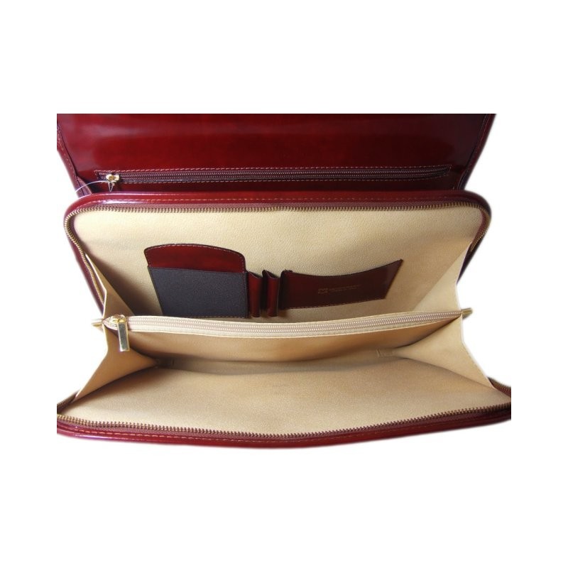 Leather briefcase "Da Verrazzano" K362