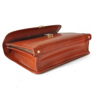 Leather briefcase "Leccio" K113