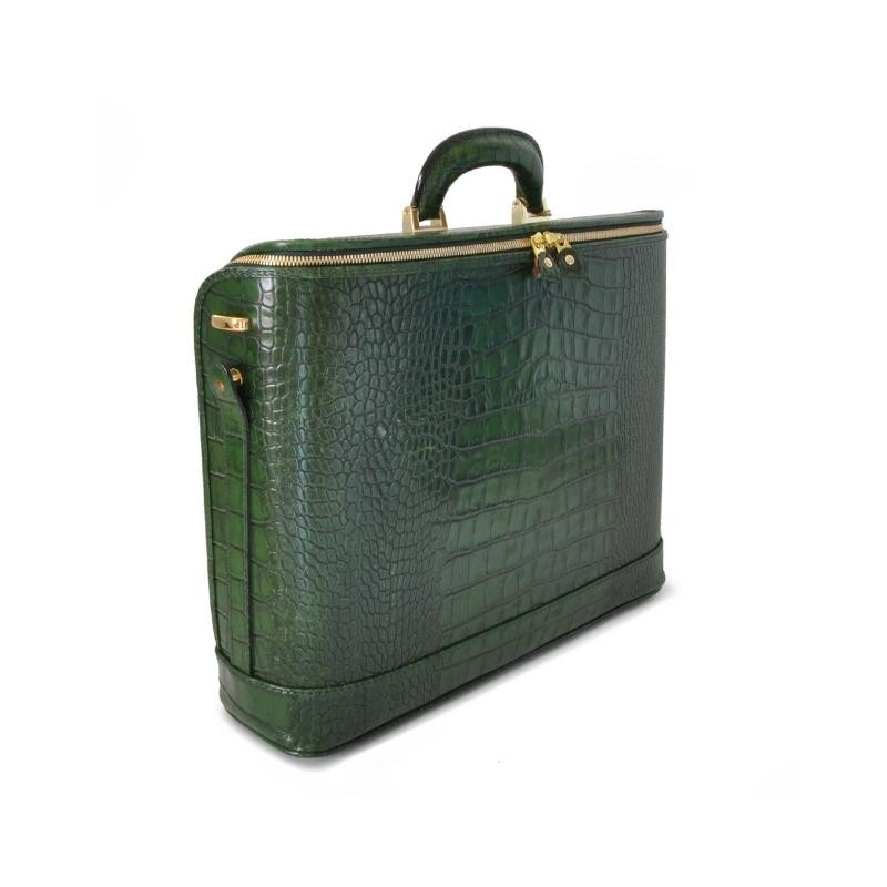 Exclusive leather laptop briefcase. " Raffaello" K116-17