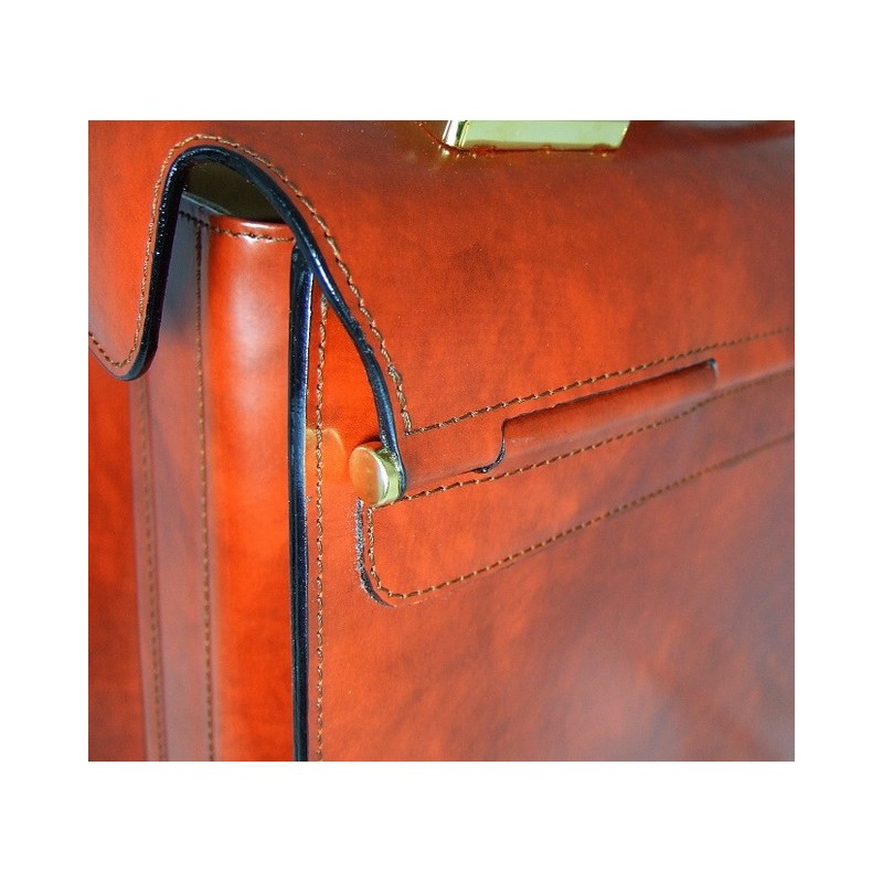 Leather briefcase "Lorenzo il Magnifico" K388