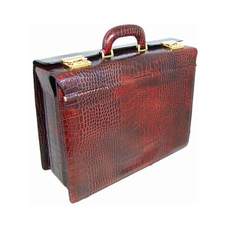 Leather briefcase "Lorenzo il Magnifico" K388