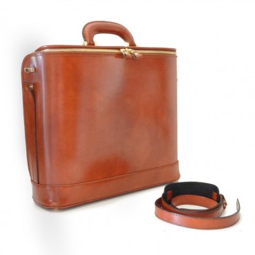 Practical leather laptop briefcase "Raffaello" C116-15