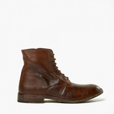 Leather man ankle boot "Capalbio" BR