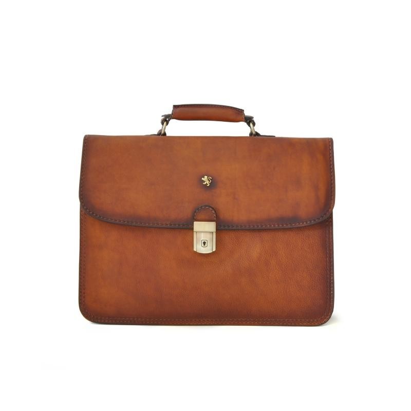 Leather Briefcase "Cerreto Guidi"