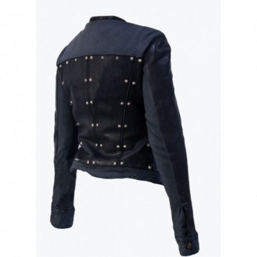 Leather Lady jacket "Strisce e borchie"