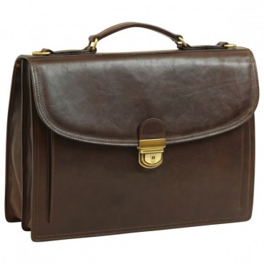 Leather Woman/Man Briefcase...