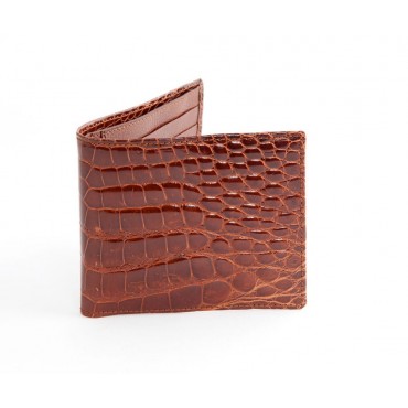 Wallet in real Crocodile leather