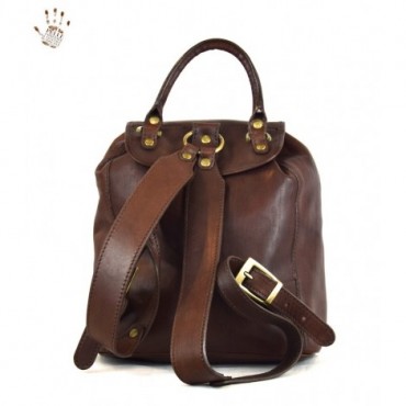 Leather Woman Backpack...