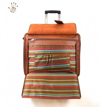 Leather Trolley "Morellino"