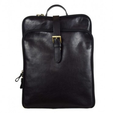 Practical women's leather backpack "Pontina"