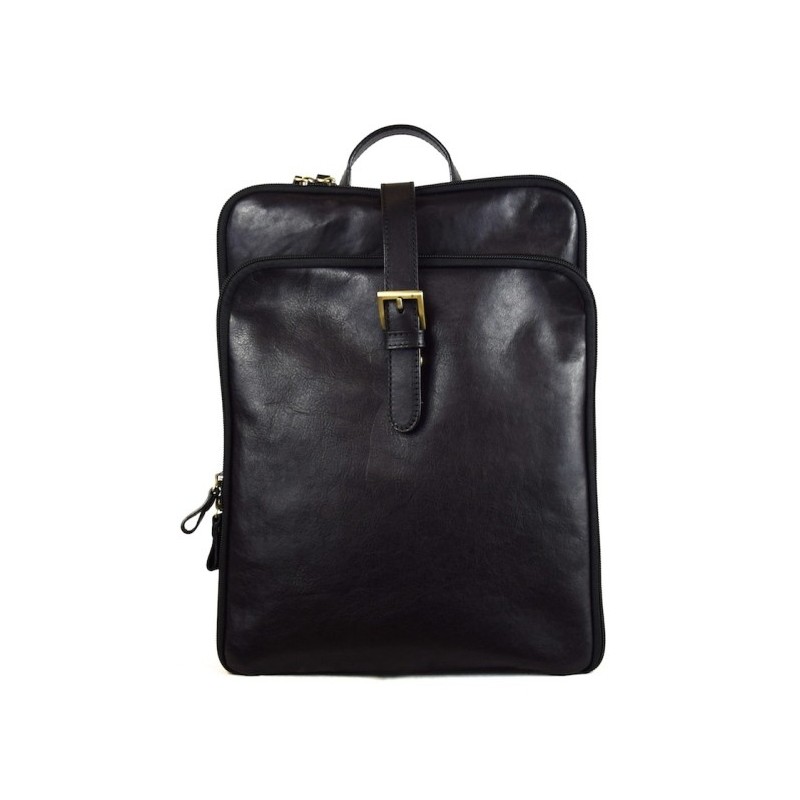 Practical women's leather backpack "Pontina"