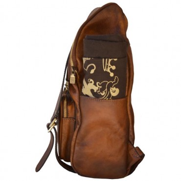 Leather Backpack "RunningMan Firenze"