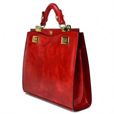 Lovely woman handbag of leather vegetable tanned "Anna Maria Luisa de' Medici"