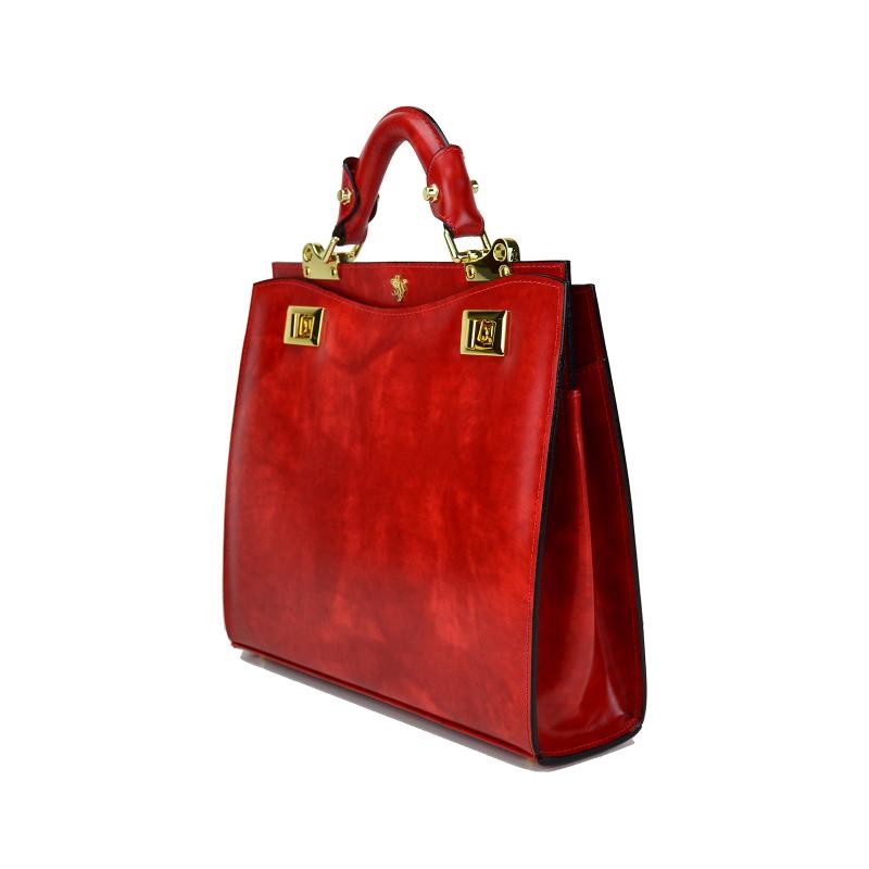 Lovely woman handbag of leather vegetable tanned "Anna Maria Luisa de' Medici"