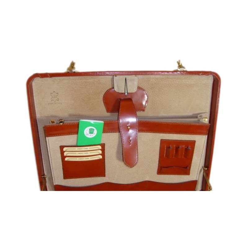 Leather briefcase 24 H "Tiziano" R499
