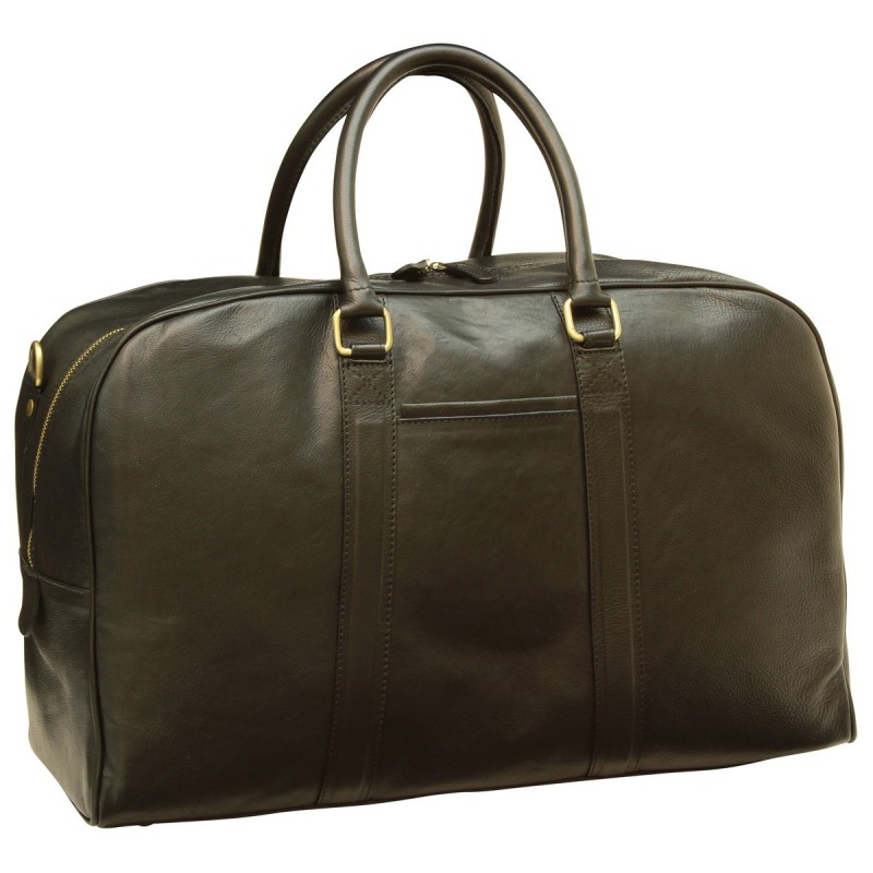 Big, minimalist travel bag in fine calfskin "Grudziądz" CZ