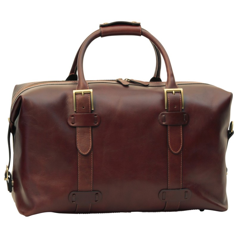 Leather duffel bag "Oborniki" B