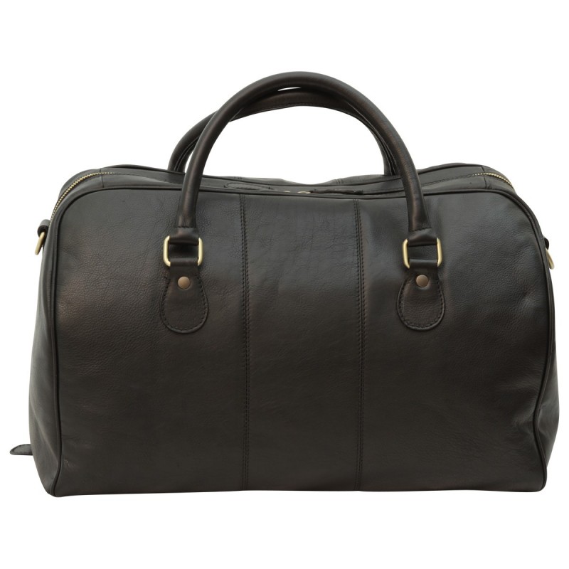 Leather duffel bag "Katowice" BL