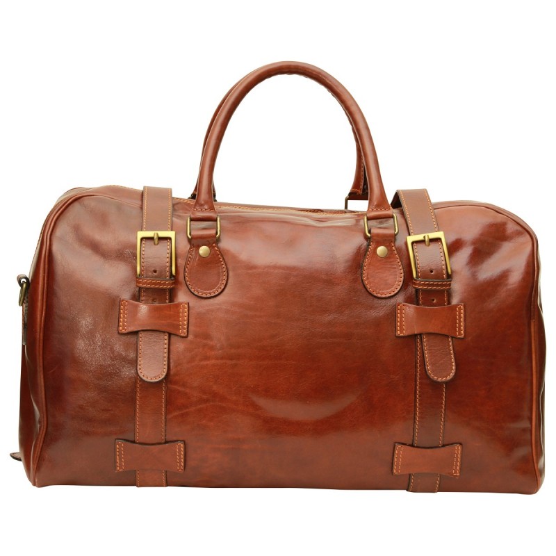 Leather travel bag "Gostyń"